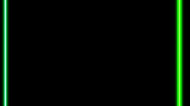 Soyut Yeşil Neon Işıklar Çerçevesi