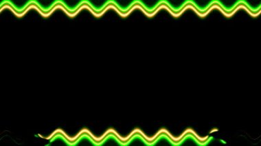 Soyut Yeşil ve Sarı Neon Işıkları