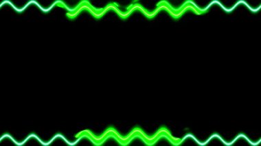 Yeşil Neon Işıkları Soyut Arkaplan