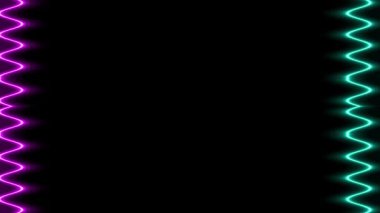 Soyut Neon Işık Çerçevesi Arkaplanı