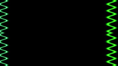 Soyut Yeşil Neon Işık Kenarlığı