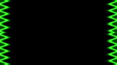 Soyut Yeşil Neon Çizgileri