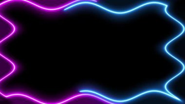 Neon Çerçeve Arkaplan kavramı