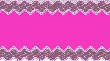 Soyut Pembe ve Kahverengi Dalgalı Desen