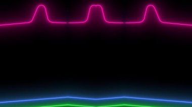 Neon Işıkları Çerçeve Konsepti