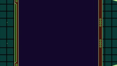 Teal ve Burgundy ile Soyut Geometrik Tasarım