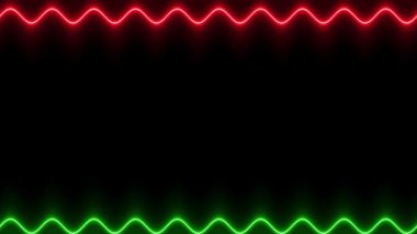 Soyut Neon Işıkları Çerçevesi