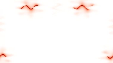 Kırmızı ve Yeşil Kenarlı Soyut Çerçeve