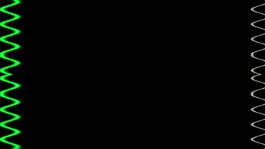 Soyut Yeşil ve Beyaz Neon Sınırı