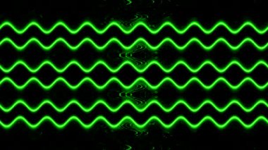 Soyut Yeşil Neon Işıkları Deseni