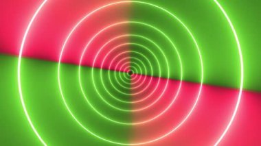 Soyut Neon Çemberleri çerçeve kavramı