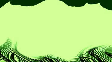 Koyu Yeşil Dalgalı Soyut Yeşil Arkaplan