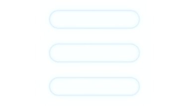 Neon parlayan çizgiler arayüz düğmesi menüsü