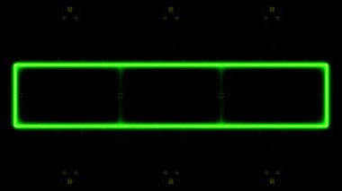 Soyut Neon Yeşil Çerçevesi