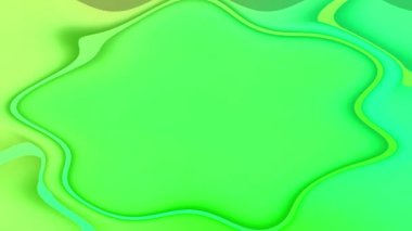 Soyut Yeşil ve Sarı Kağıt Kesme Arkaplanı