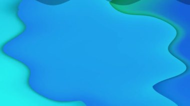 Soyut Mavi ve Yeşil Dalgalar