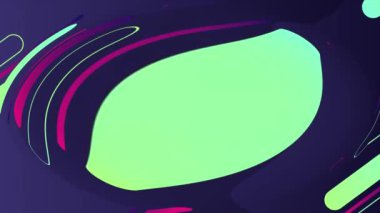 Neon Şekilleri ile Soyut Arkaplan