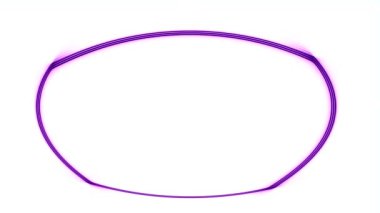 Mor Oval Soyut Tasarım