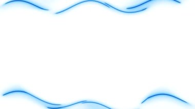 Soyut Mavi Dalga Kenar Tasarımı