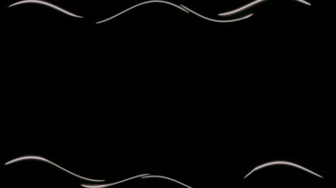 Soyut Dalgalı Çizgiler Dijital Sanat