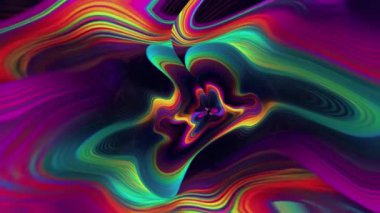 Soyut Renkli Girdap Deseni