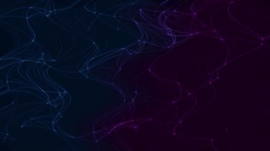 Soyut Dijital Çizgiler ve Noktalar Arkaplanı