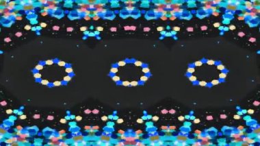 Canlı Renklerle Soyut Kaleydoskop Deseni