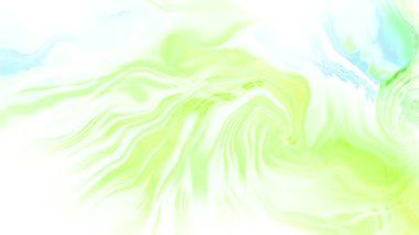 Soyut Girdap Yeşil ve Mavi Tasarım