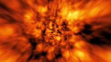 Soyut Turuncu ve Siyah Girdap