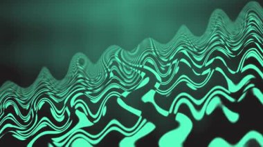 soyut yeşil dalga deseni