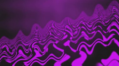 Soyut Mor Dalgalı Desen