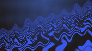 Soyut Mavi ve Kara Dalgalar