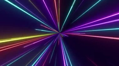 Soyut Neon Işık Işıkları