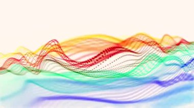 Soyut Gökkuşağı Dalgaları Arkaplanı