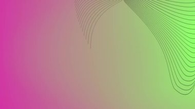 Çizgileri olan soyut Yeşil ve Pembe Gradyan Arkaplanı