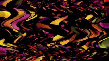 Soyut Renkli Dalgalı Desen