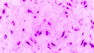 Soyut Mor ve Beyaz Dijital Desen