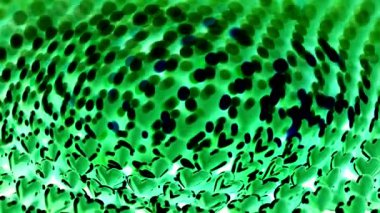 Soyut Yeşil ve Kara Kalp Şablonu