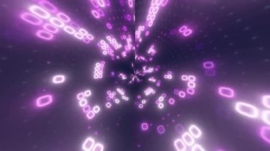 Soyut Neon Işıkları Tüneli