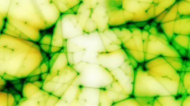 Soyut Yeşil ve Sarı Geometrik Desen