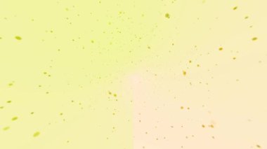 Parçacıklarla Soyut Sarı ve Şeftali Arkaplanı