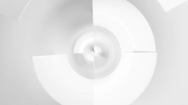 Soyut Beyaz Sarmal Tasarım