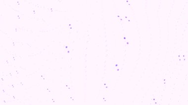 Soyut Mor ve Beyaz Dağınık Desen