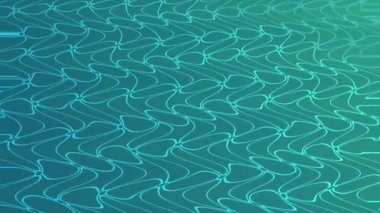 abstract background of blue and white wavy lines.