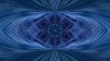 Soyut Mavi Kaleydoskop Deseni