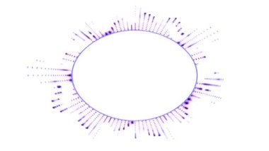 Mor ve Mavi Soyut Çember