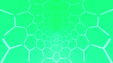 soyut yeşil altıgen desen