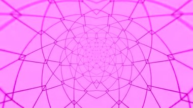 Soyut Pembe Geometrik Desen