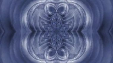 Soyut Mavi Kaleydoskop Deseni