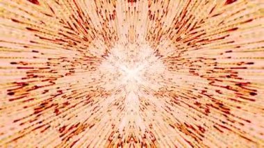 Soyut Turuncu ve Beyaz Işık Tüneli